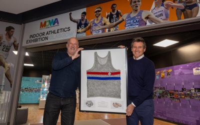 Ronhill: Graham Richards donates historic item of Dr Ron Hill, MBE competition memorabilia to MOWA